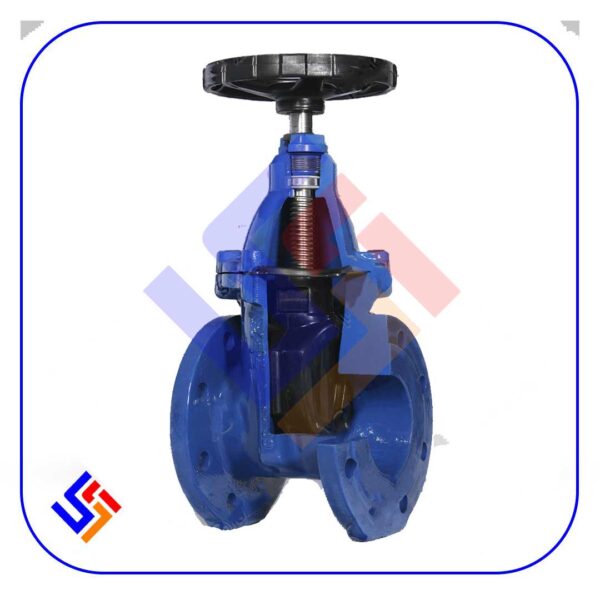 شیر کشویی سام SAM-Gate-Valves-Tehranpiping زبانه فلزی و لاستیکی چدني 4F GG25 PN-10 اورينگي و گرافيتي دما تا 90 درجه داکتيل 40GGG -16PN